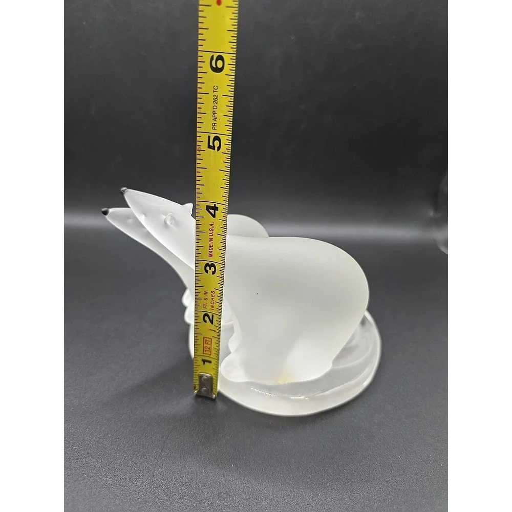 PartyLite Frosted Polar Bears Votive Candle Holder 4" - Picture 6 of 7